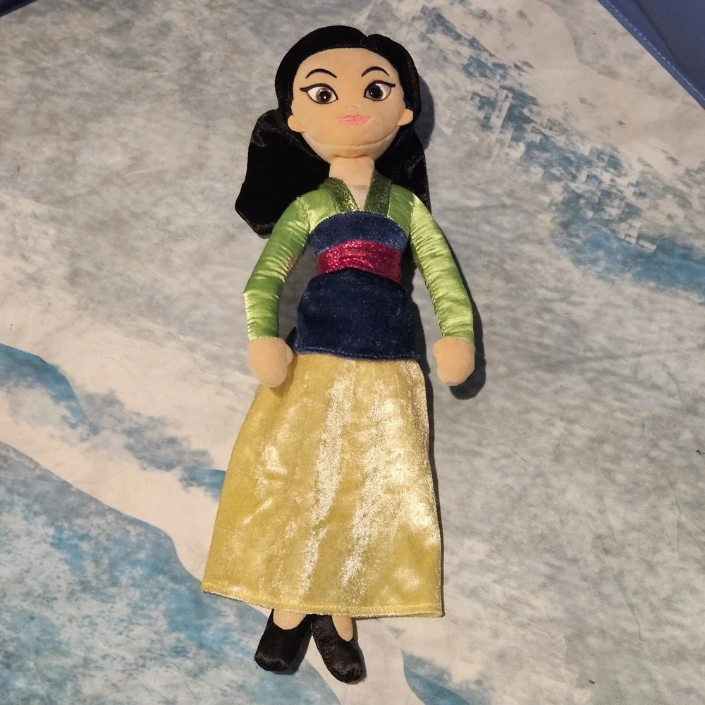 Disney TY Sparkle Mulan Plush Bundle Khan Little Brother Mushu Beanie Hang Tags